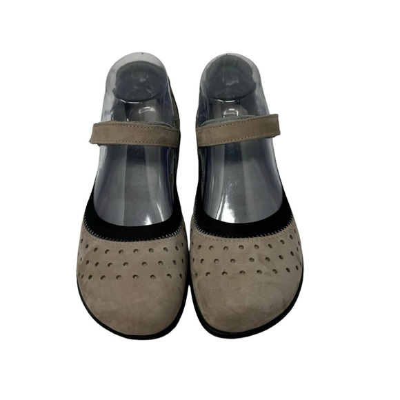 Naot Matua Leather Mary Jane Comfort Flat Shoes Silver Stone Size 37 - Picture 5 of 9
